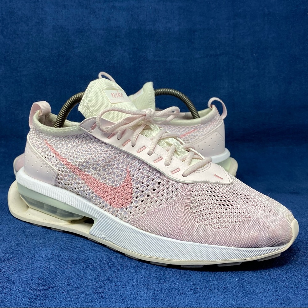 NEW NIKE AIR MAX FLYKNIT RACER SOFT PINK FJ4577-100 WOMENS SIZE - 10